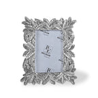 Silver Leaves Design Photo Frame