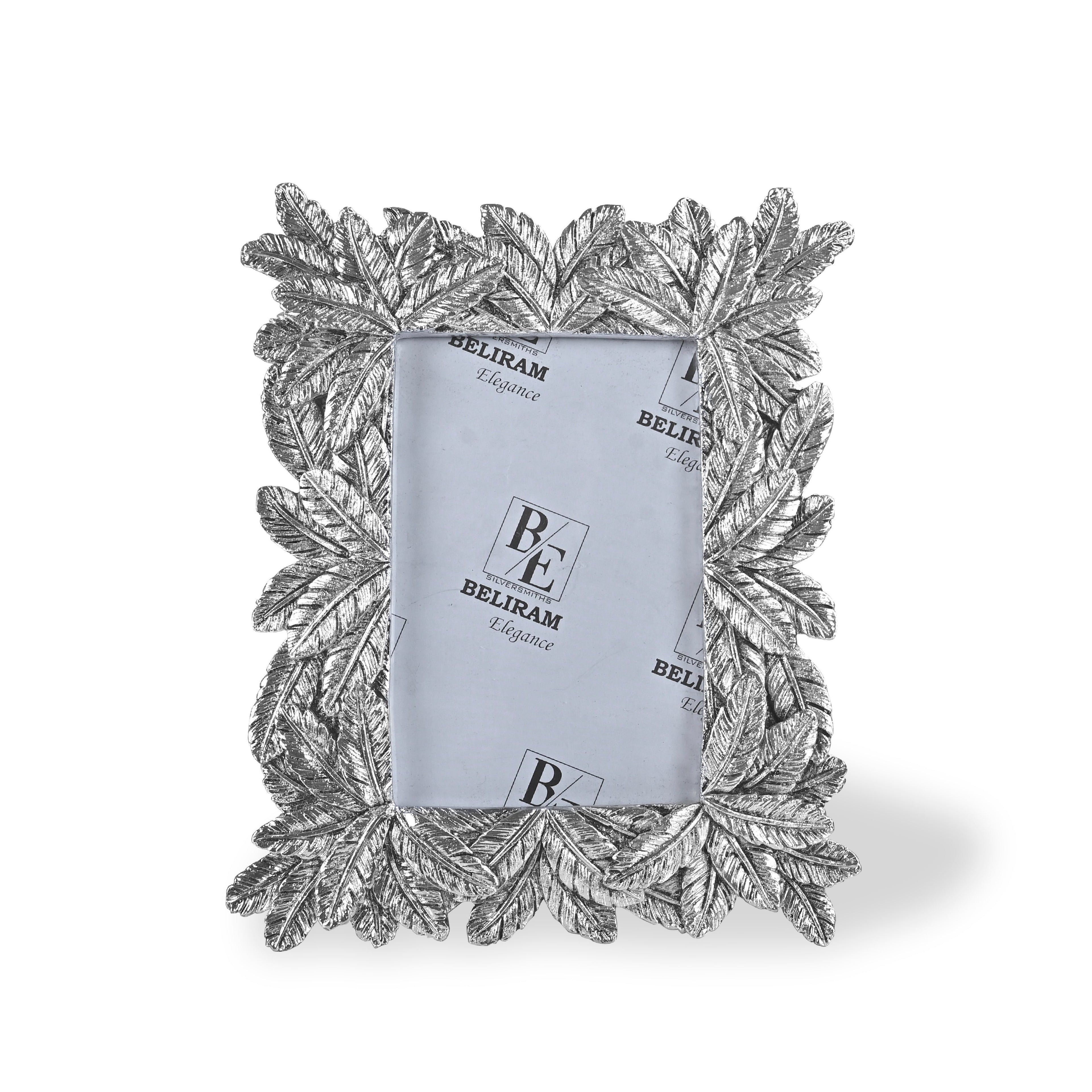 Silver Leaves Design Photo Frame