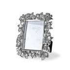 Silver Floral Photo Frame