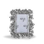 Silver Floral Photo Frame
