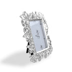 Silver Floral Photo Frame