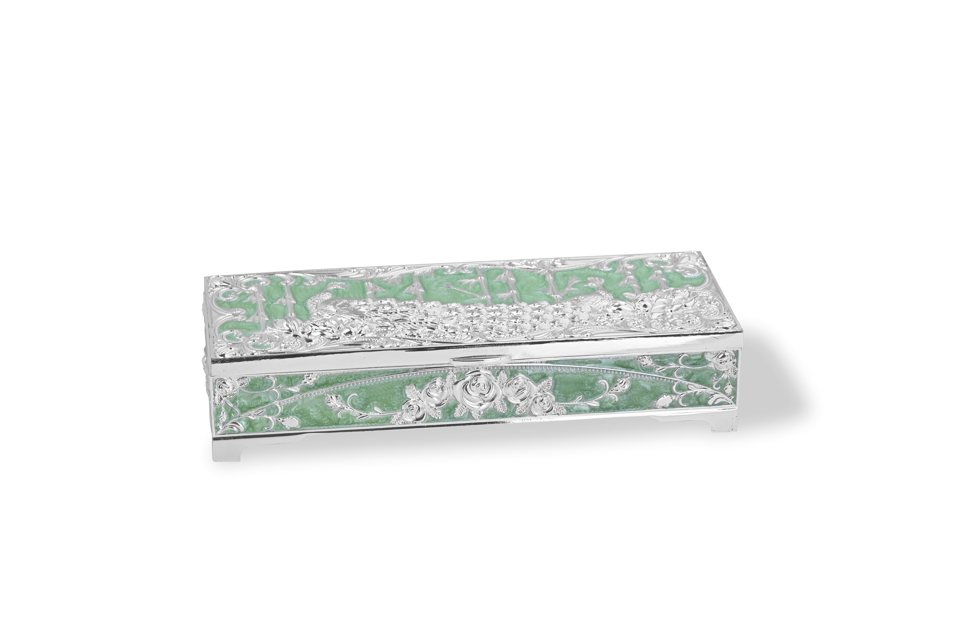 Peacock Dry Fruit Box (Green)