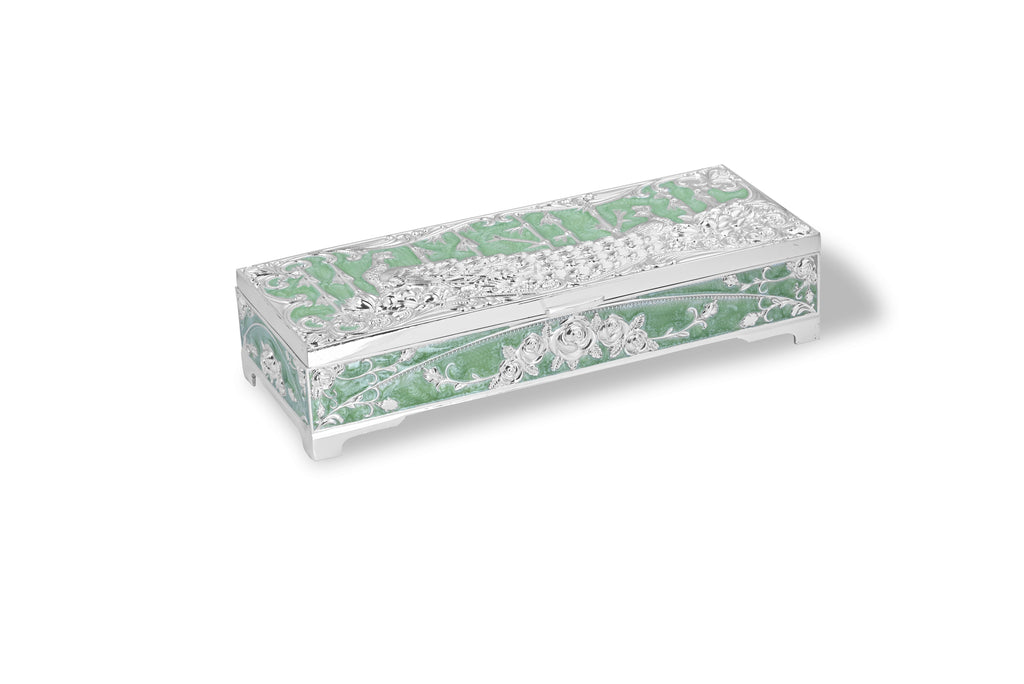 Peacock Dry Fruit Box (Green)