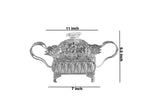 Floral Square Tray With Handles