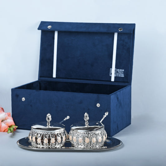 Tray With Enamel Bowls