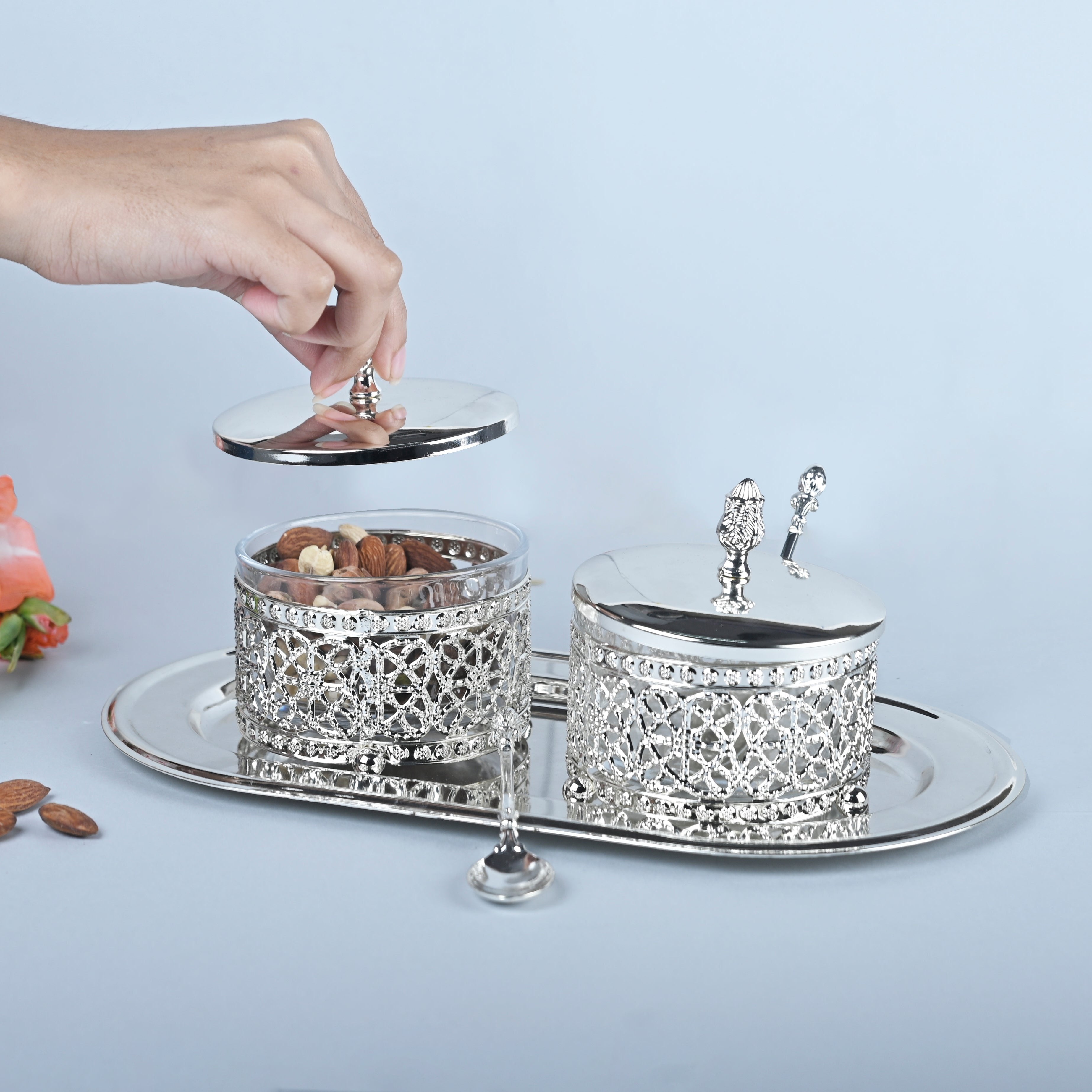 Tray With 2 Bowls