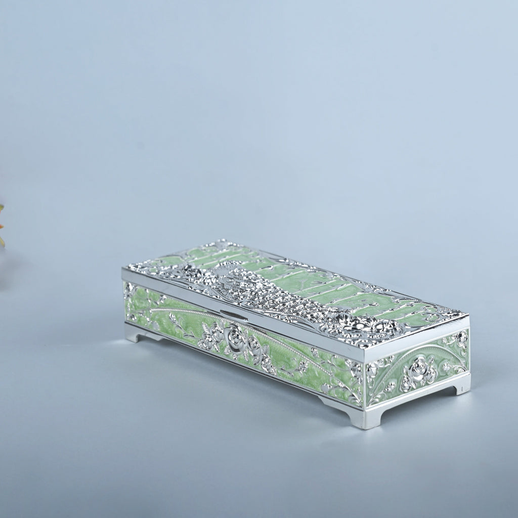 Peacock Dry Fruit Box (Green)