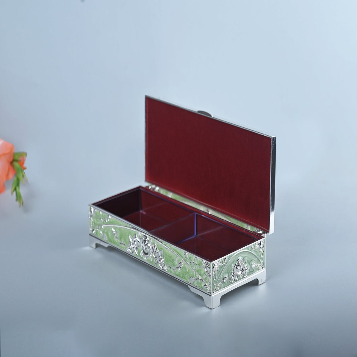 Peacock Dry Fruit Box (Green)