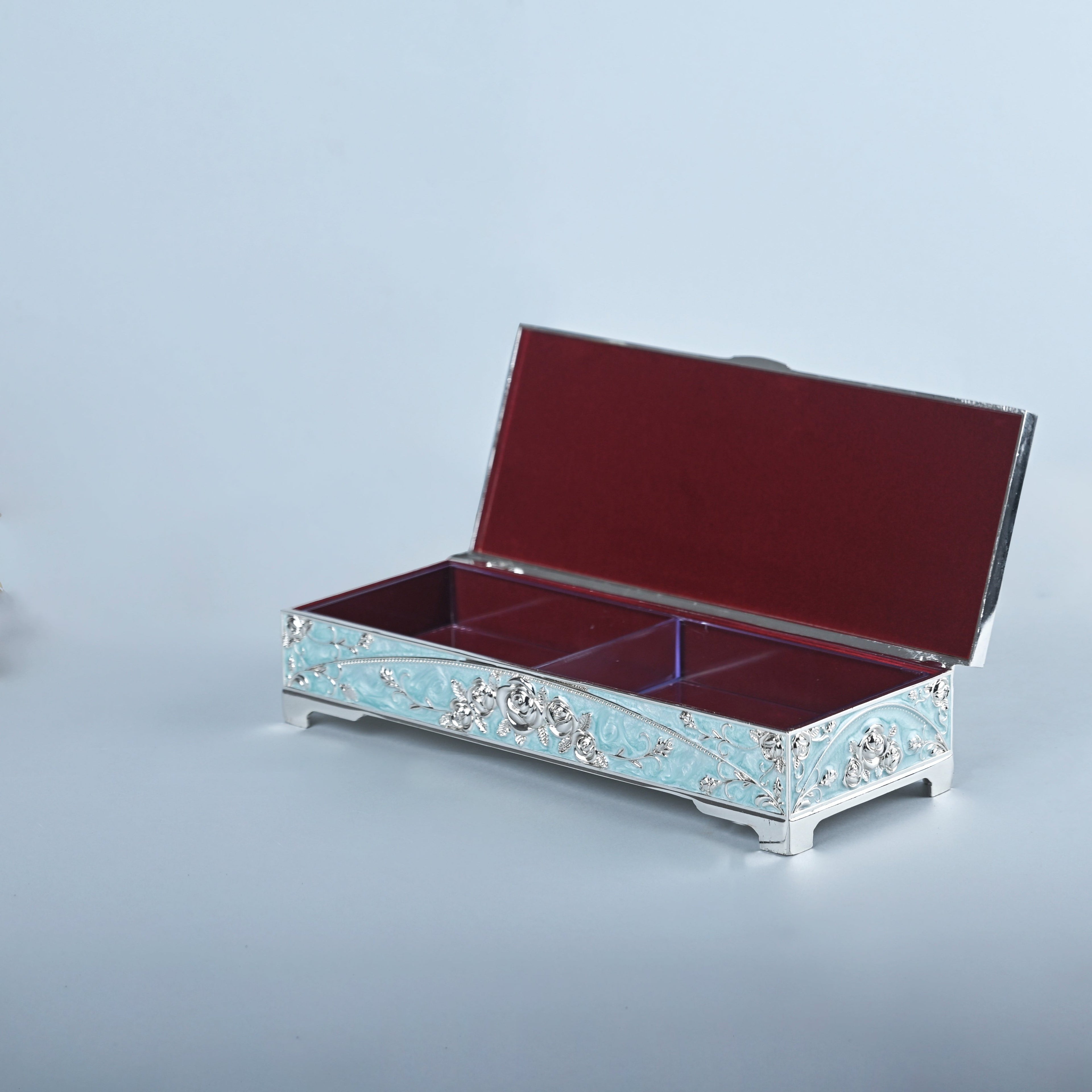 Peacock Dry Fruit Box (blue)