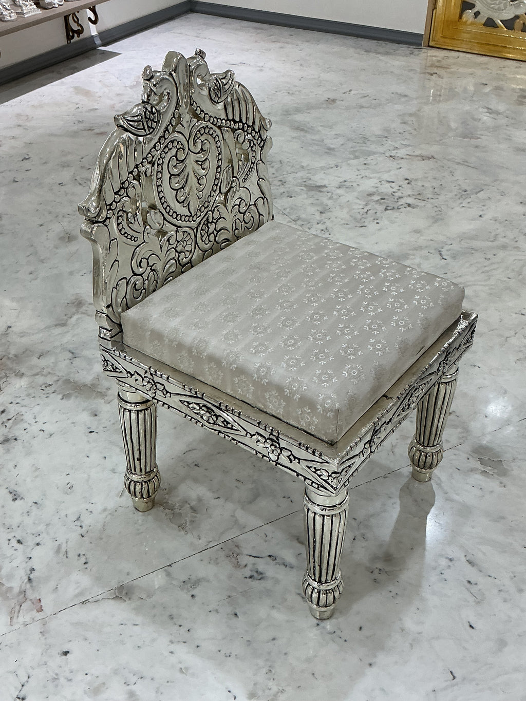 Royal Silver Pooja Chair