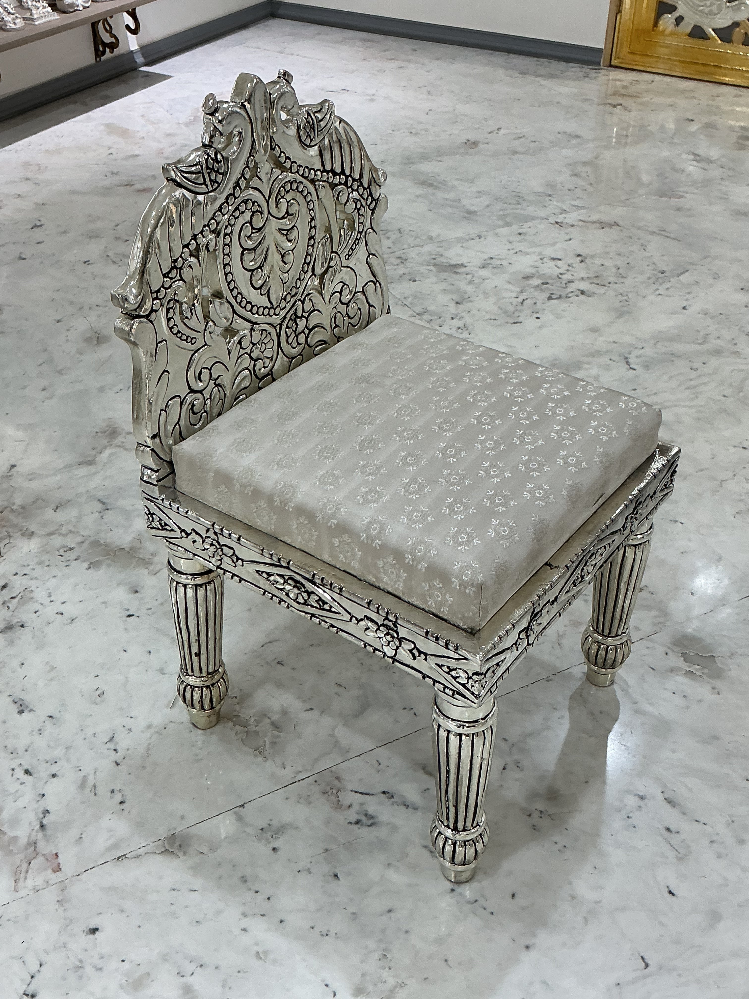 Royal Silver Pooja Chair
