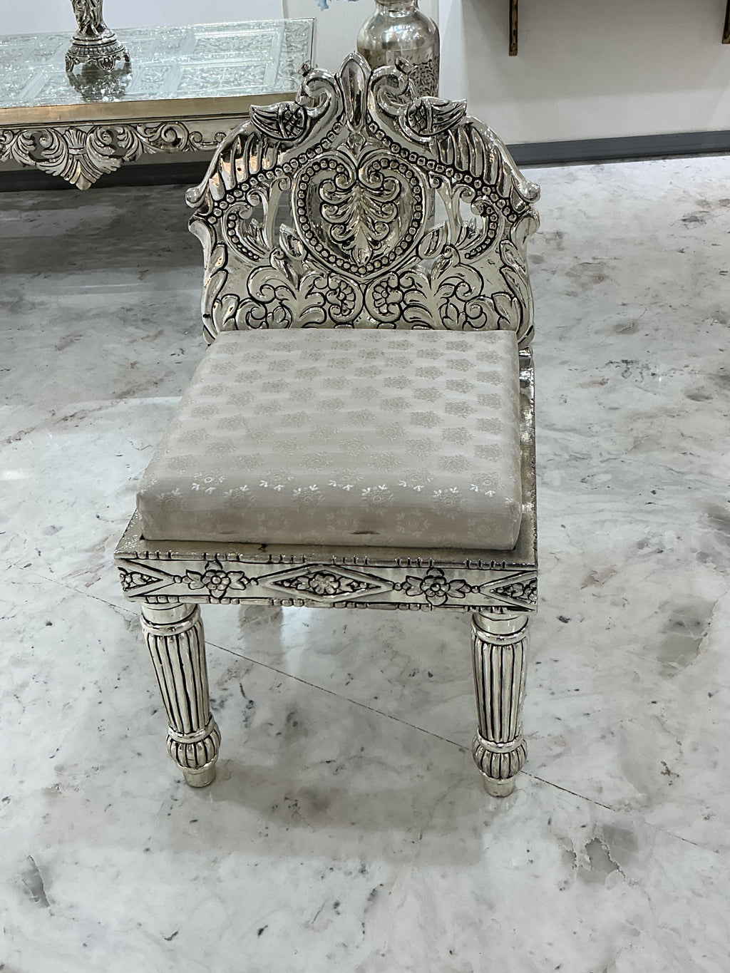 Royal Silver Pooja Chair