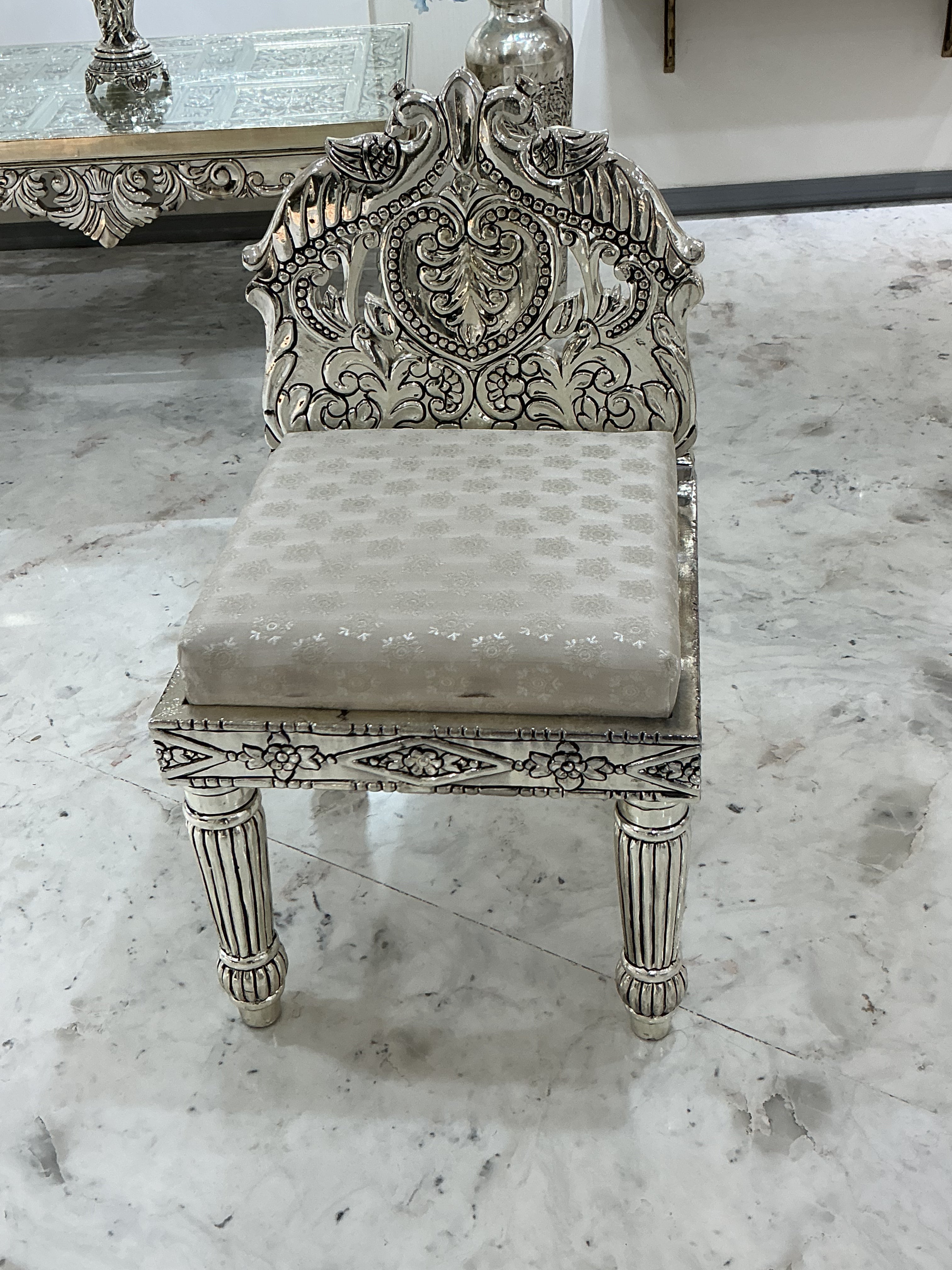 Royal Silver Pooja Chair