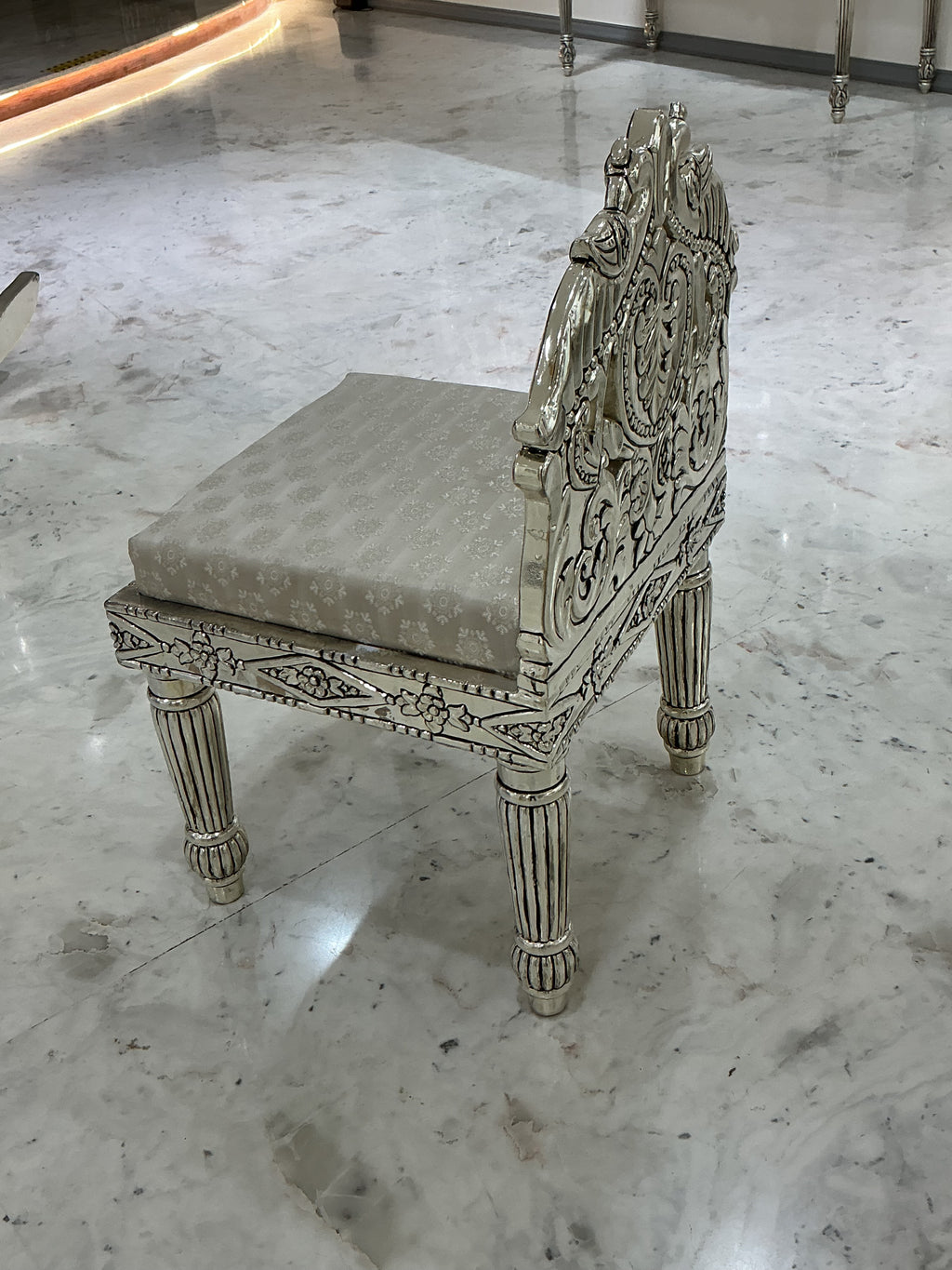 Royal Silver Pooja Chair
