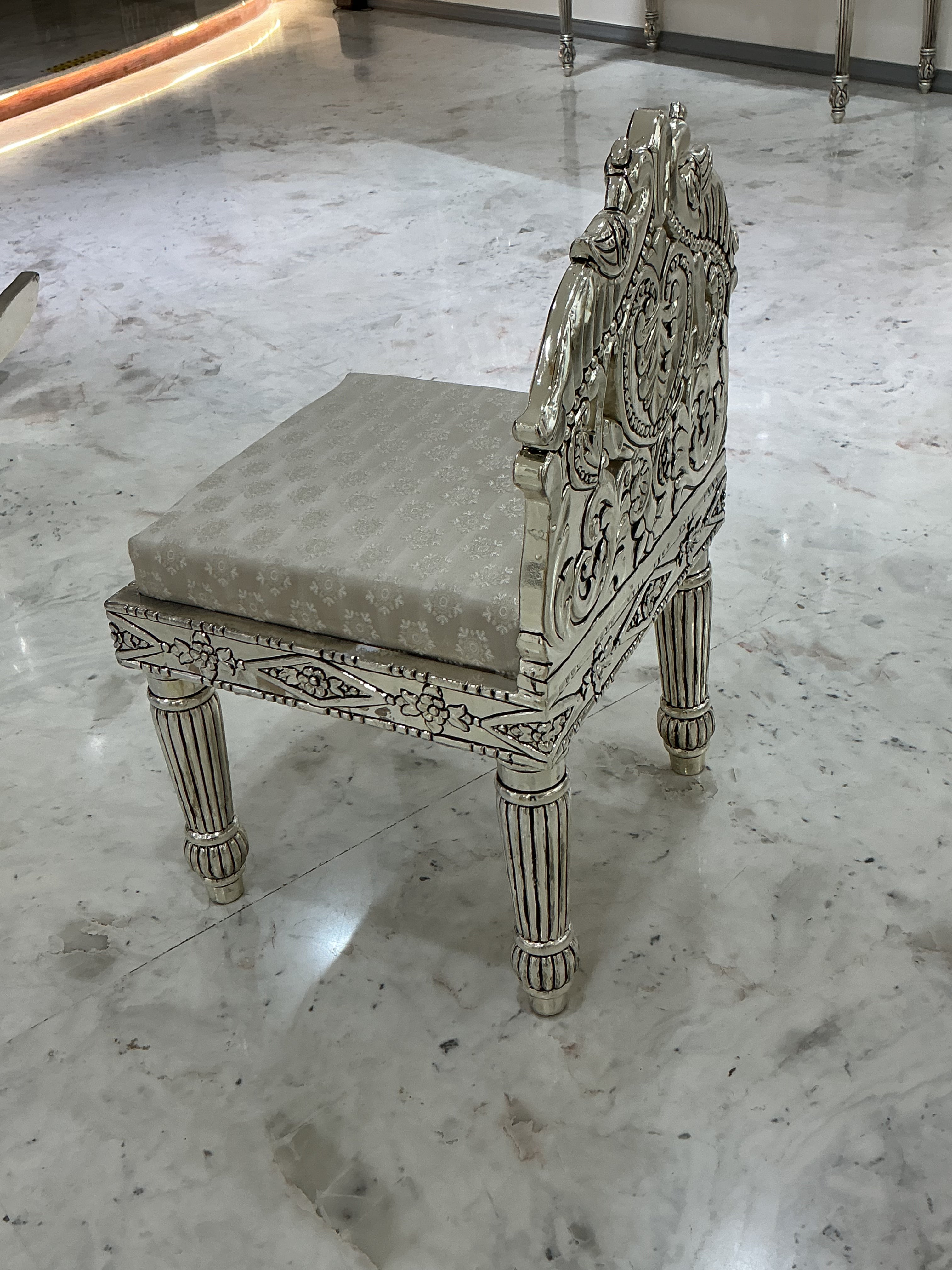 Royal Silver Pooja Chair