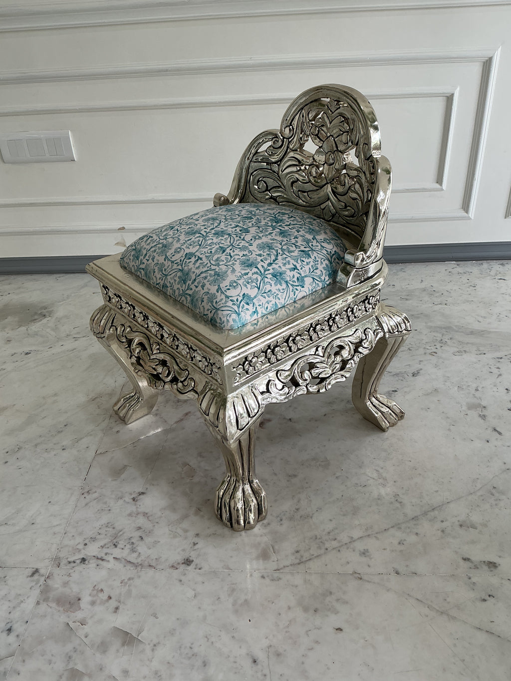 Pooja Chair Blue
