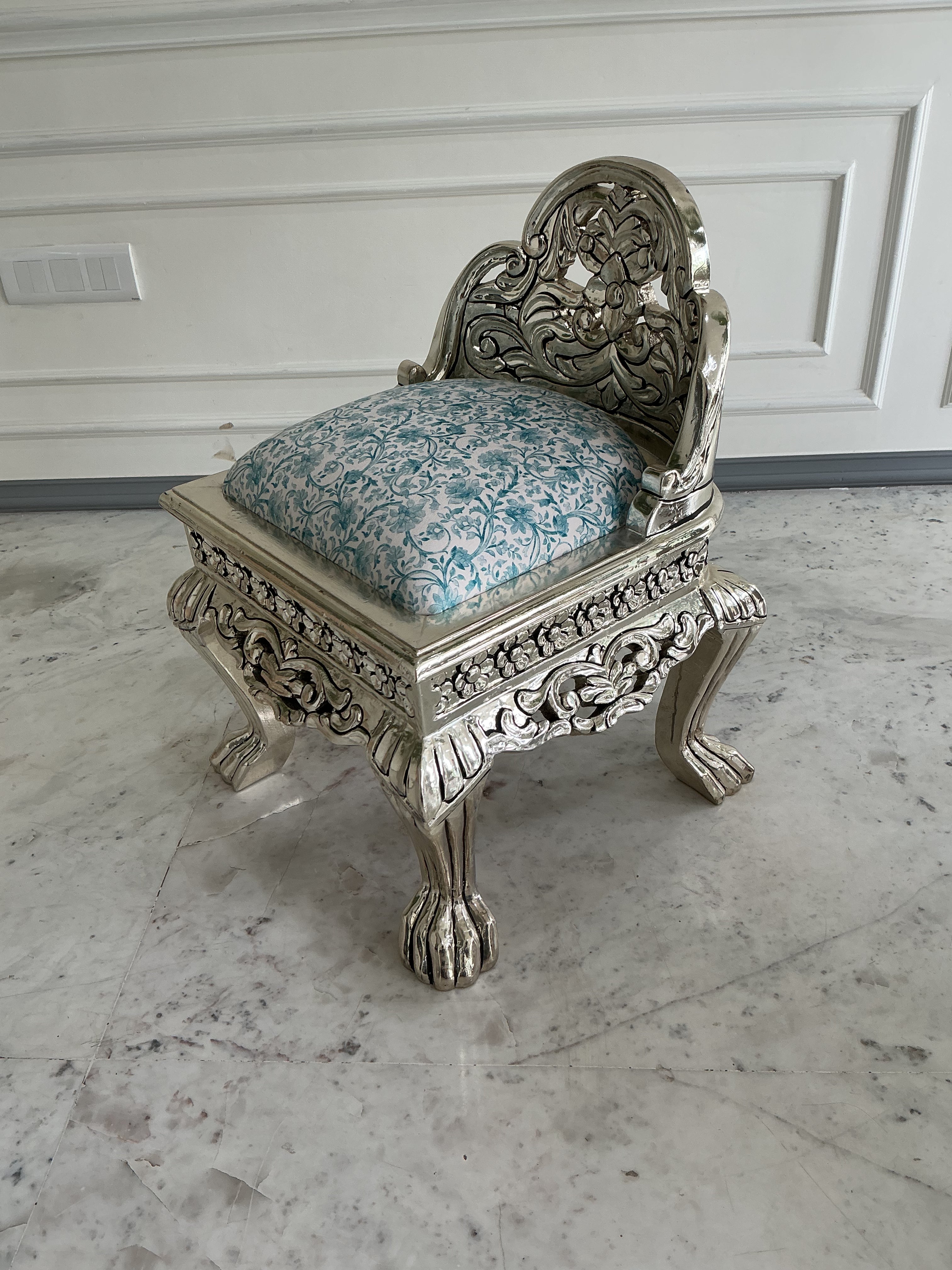 Pooja Chair Blue