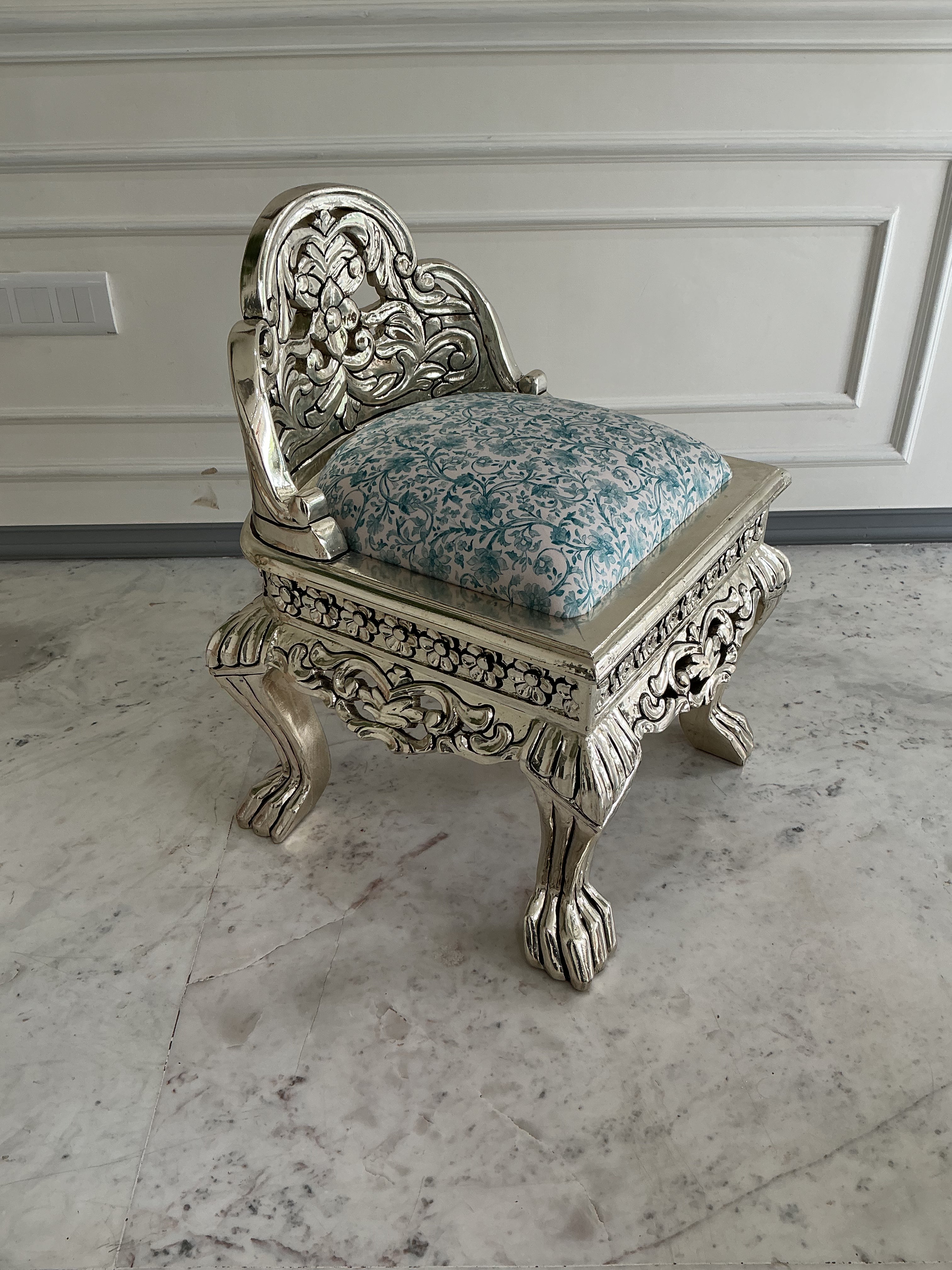Pooja Chair Blue