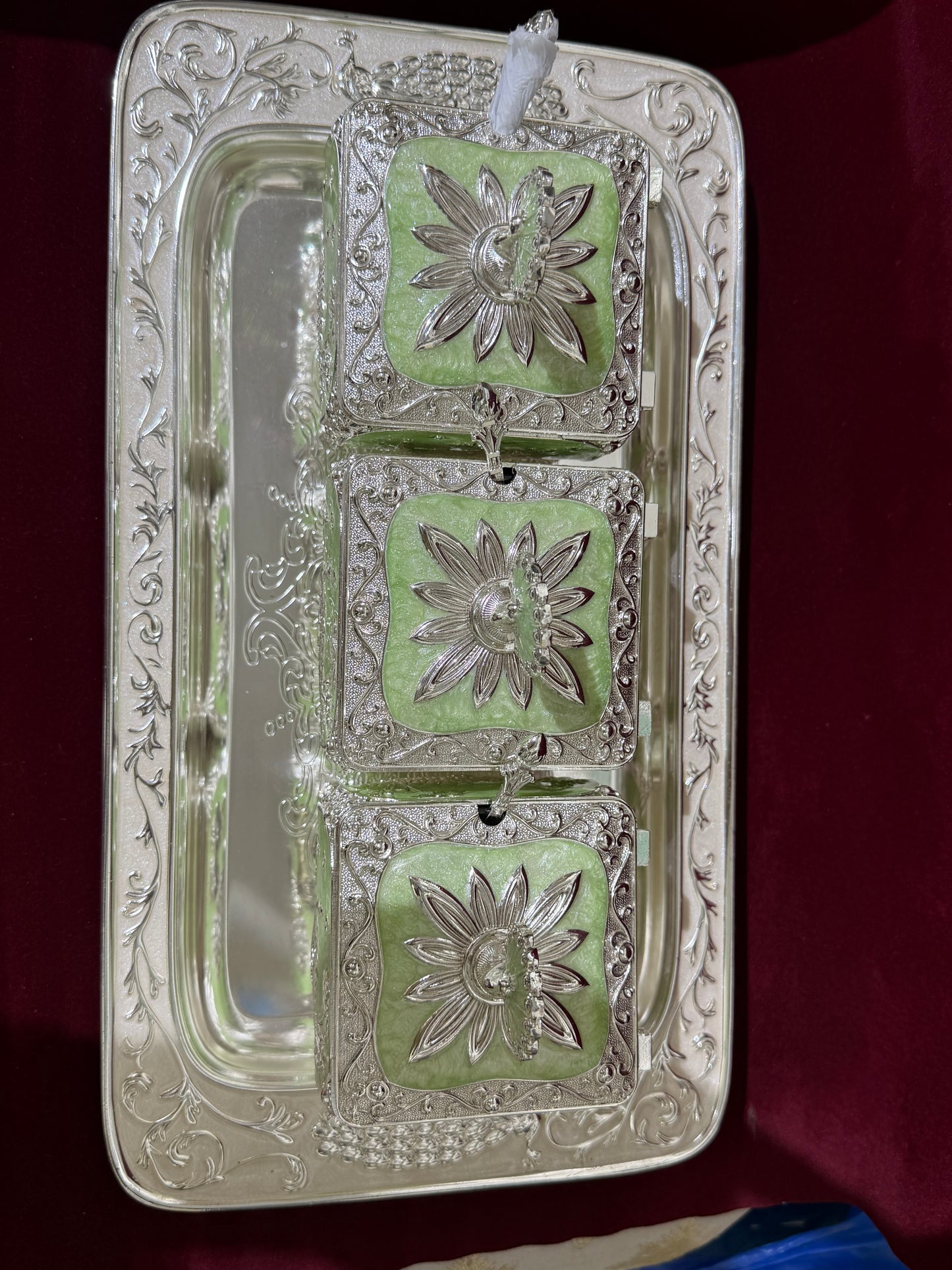 3 Dry Fruit Boxes with Tray