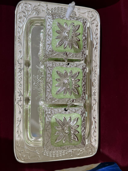 3 Dry Fruit Boxes with Tray