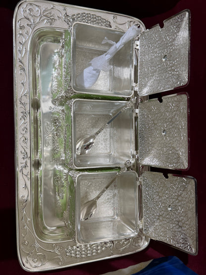 3 Dry Fruit Boxes with Tray