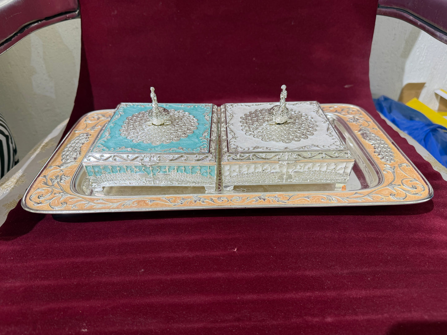 2 Square Box with Tray