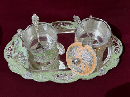 2 Lid Boxes with Tray