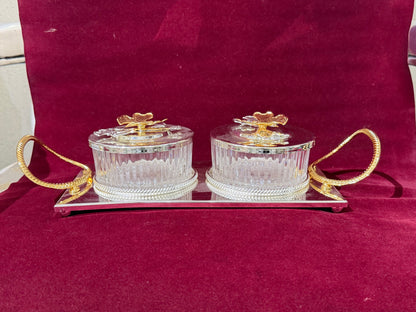 2 Boxes with Tray