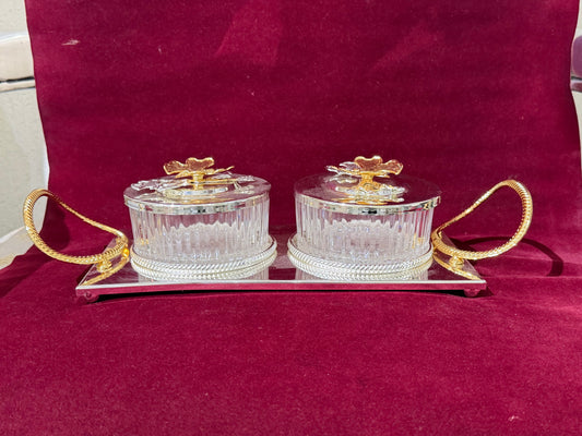 2 Boxes with Tray