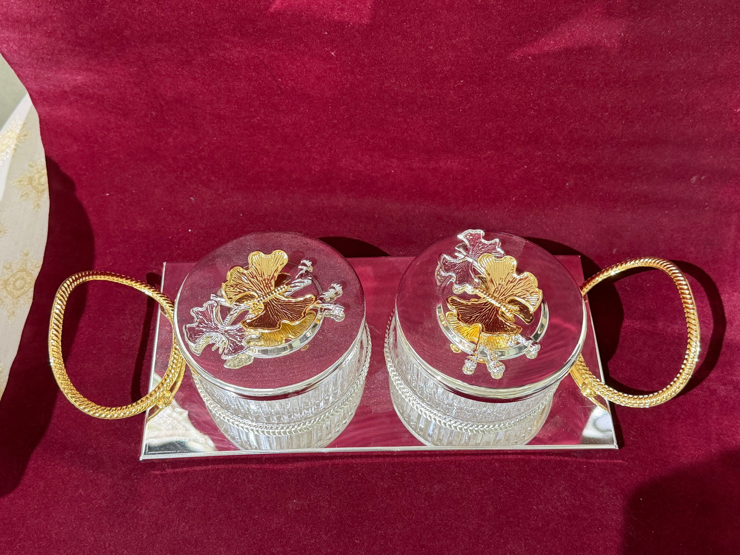 2 Boxes with Tray