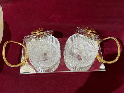 2 Boxes with Tray