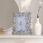 Silver Leaves Design Photo Frame