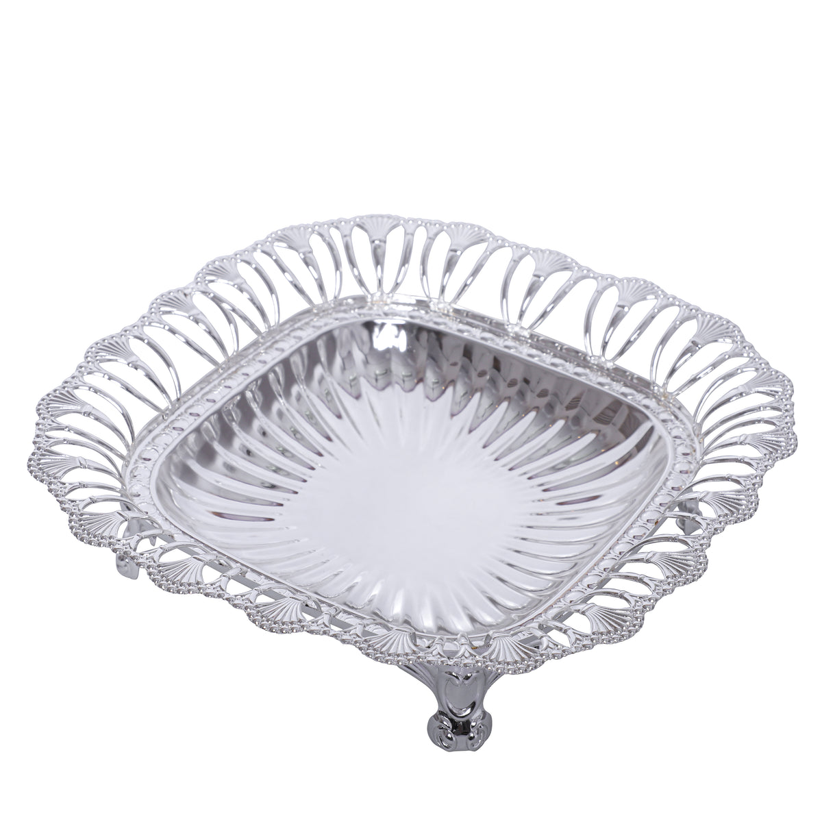 Silver Square Tray (10")