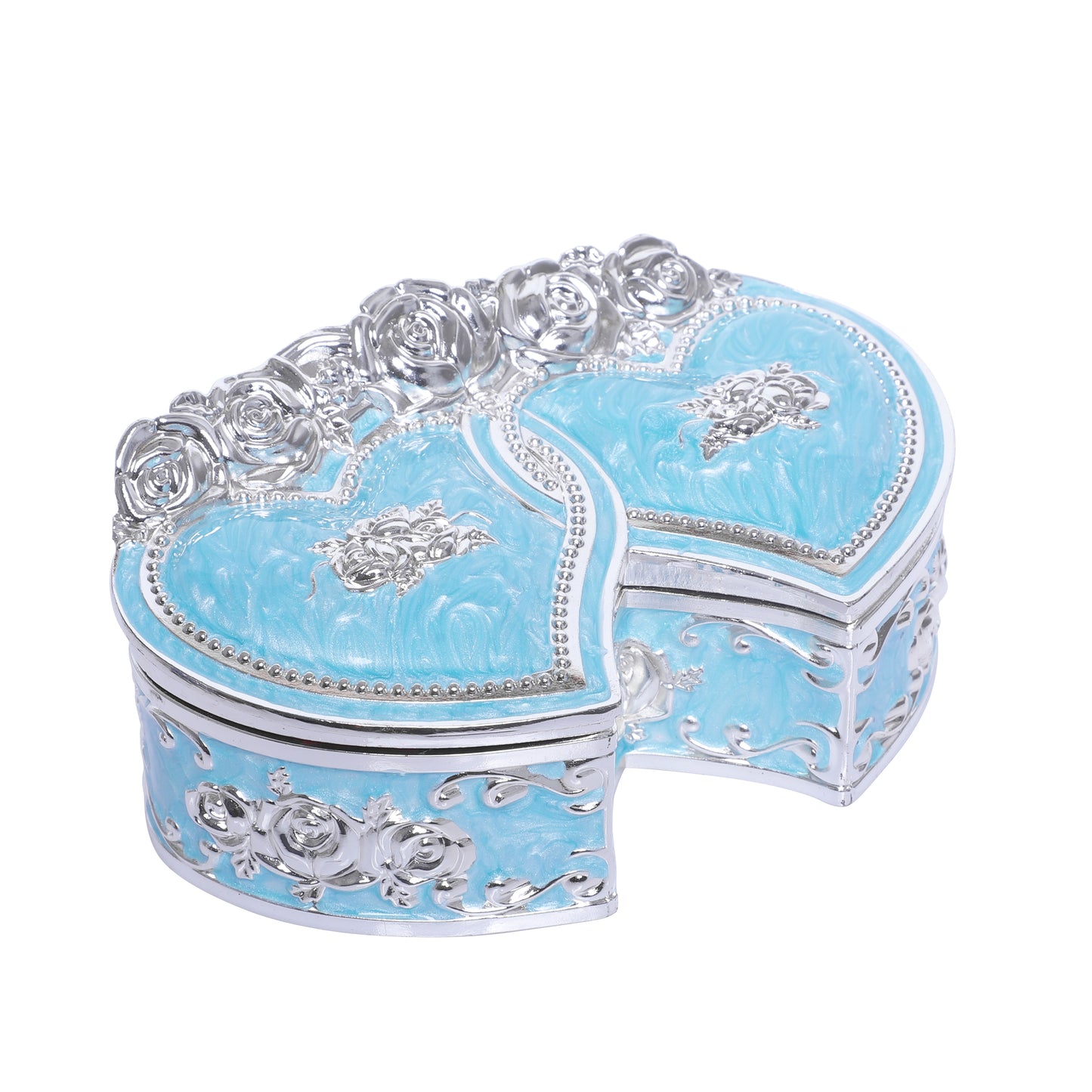 Jewellery Box Heart Shaped - Blue