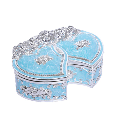 Jewellery Box Heart Shaped - Blue