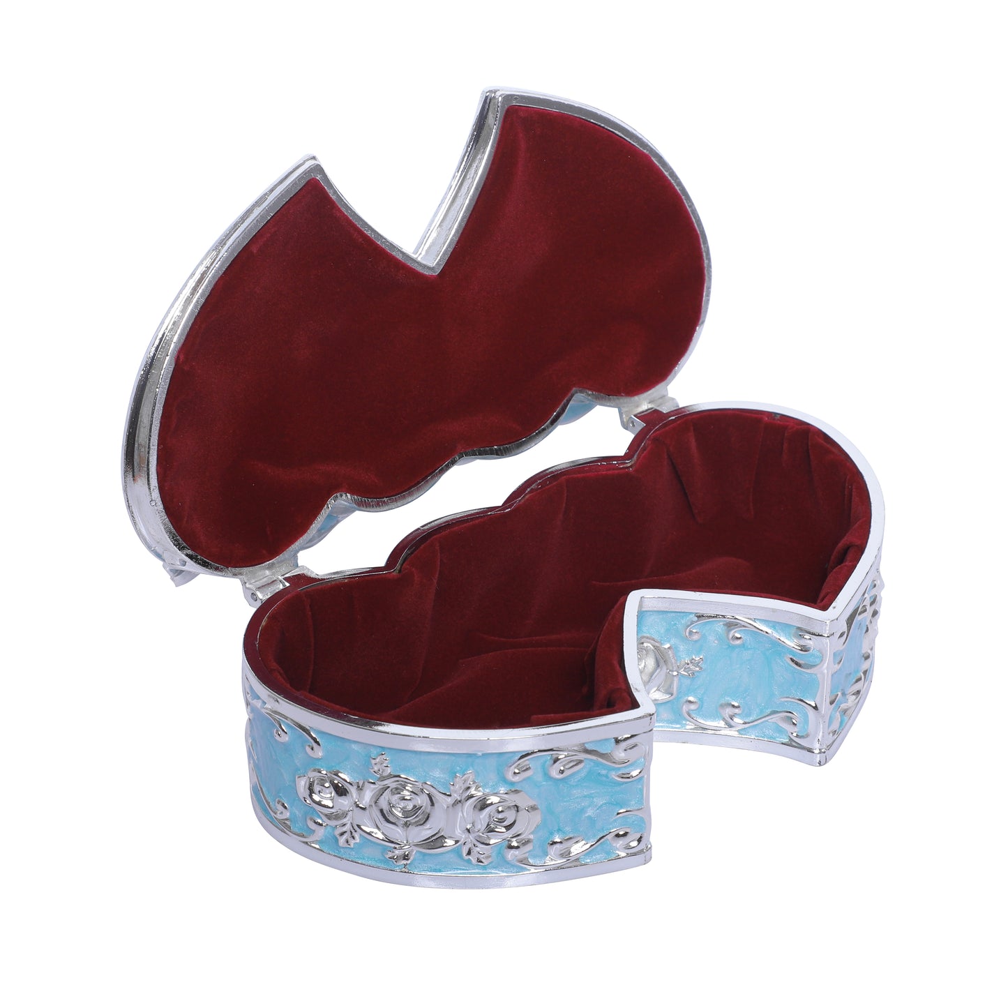 Jewellery Box Heart Shaped - Blue