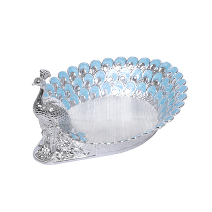 Peacock Platter - Blue