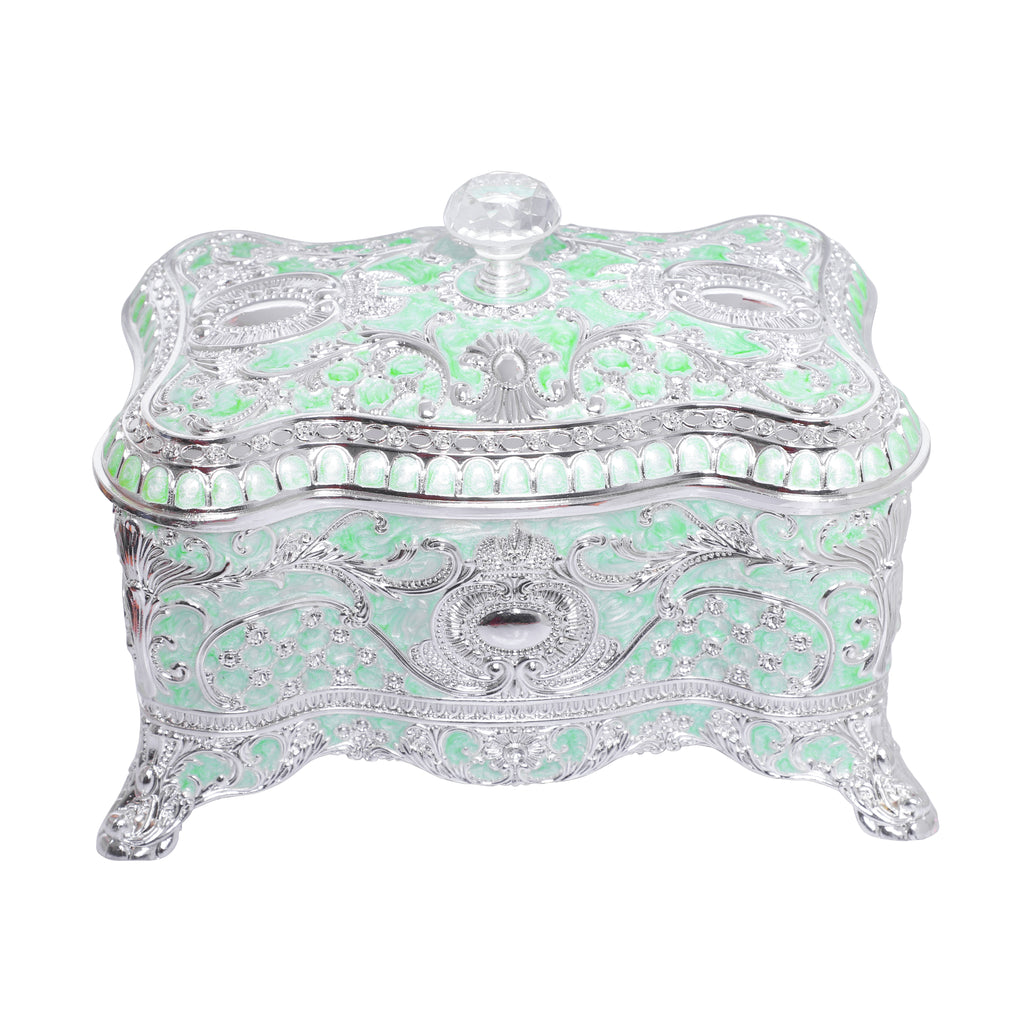 Crystal Nob Dry Fruit Box - Green
