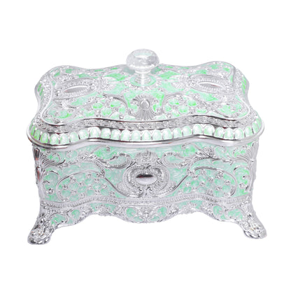 Crystal Nob Dry Fruit Box - Green