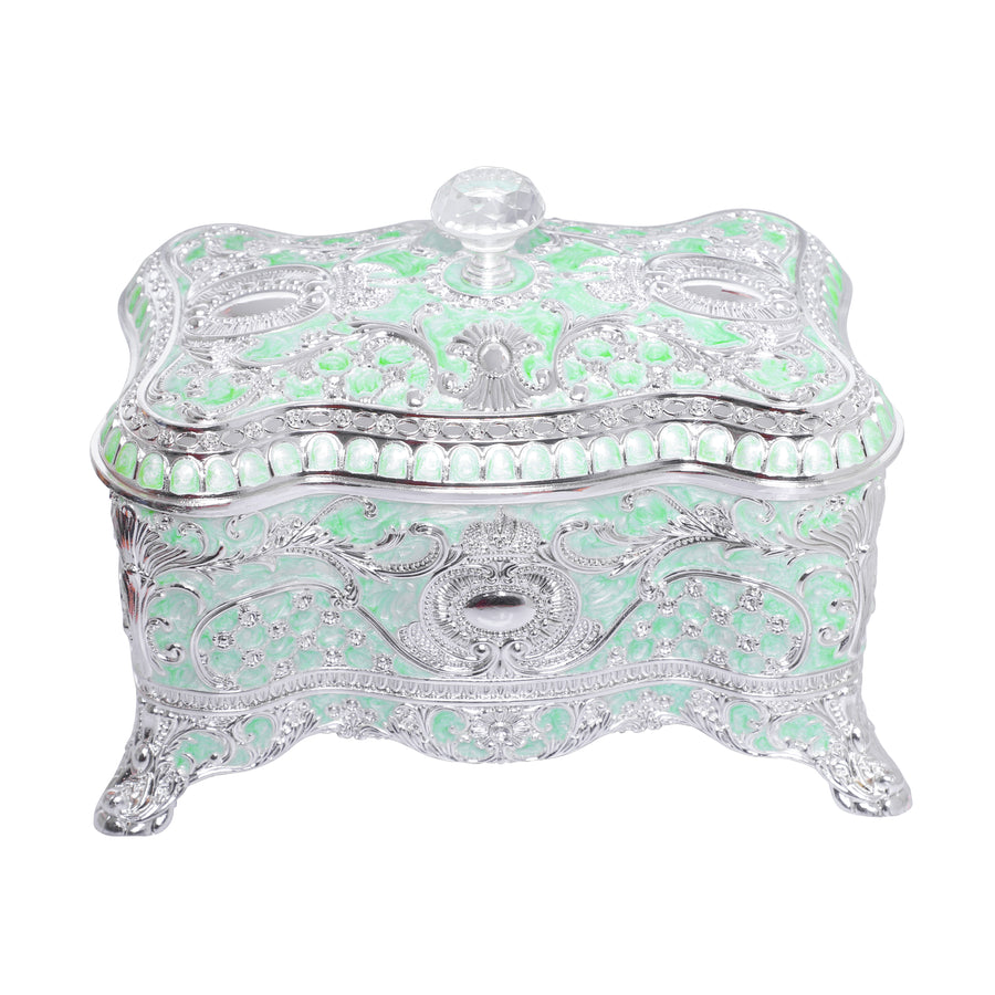 Crystal Nob Dry Fruit Box - Green