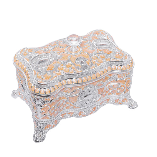 Crystal Nob Dry Fruit Box - Peach