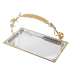 Flower Design Rectangle Basket