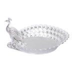 Peacock Platter - White