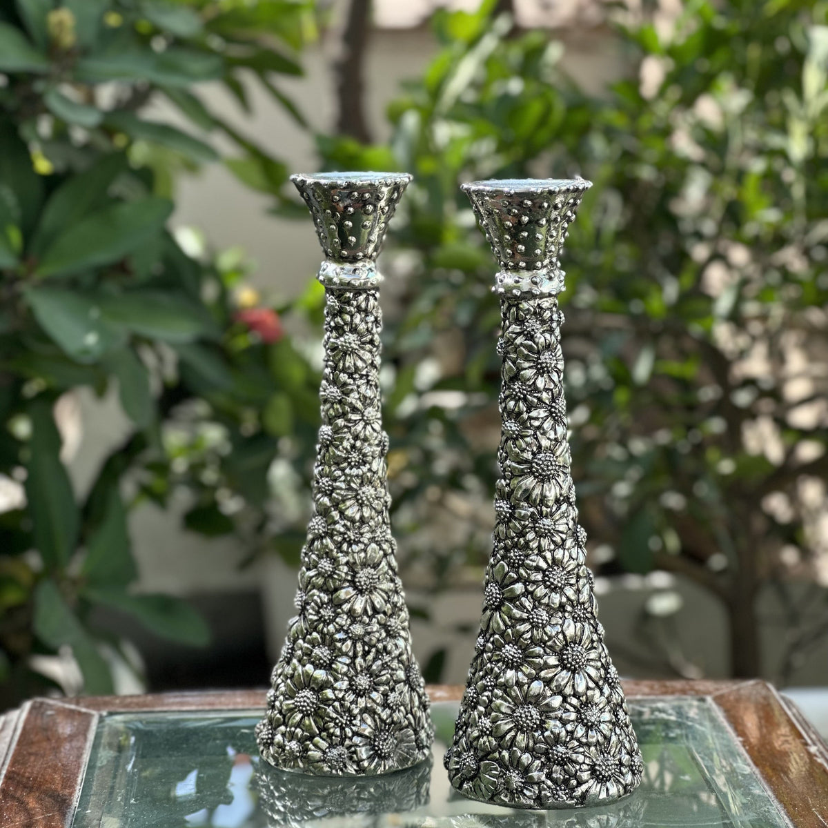 Candle stand pair