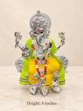 Silver Cladded Ganesh Ji