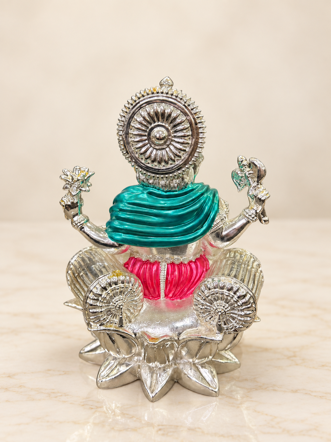 Silver Cladded Ganesh Ji