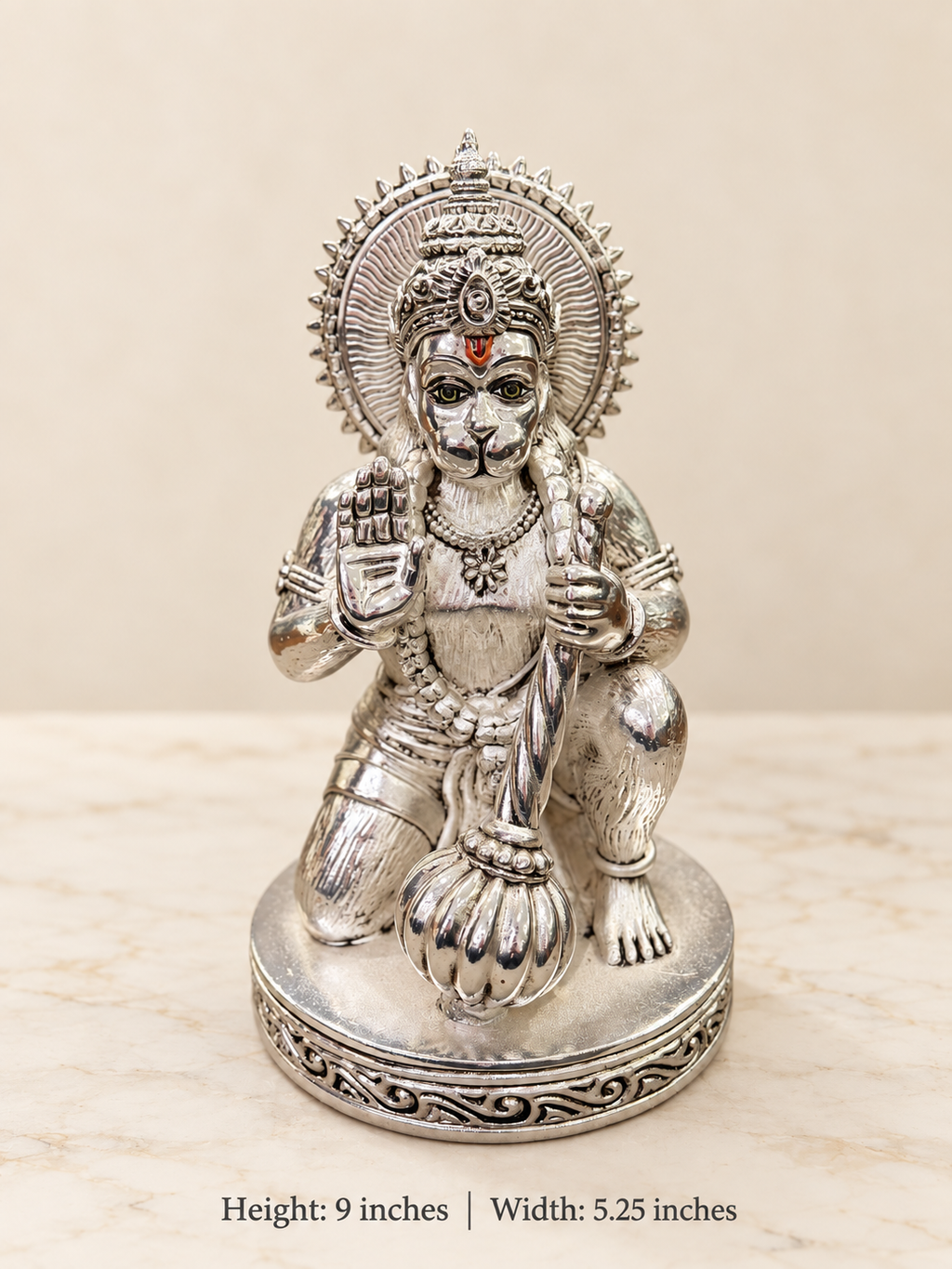 Silver Cladded Hanuman Ji