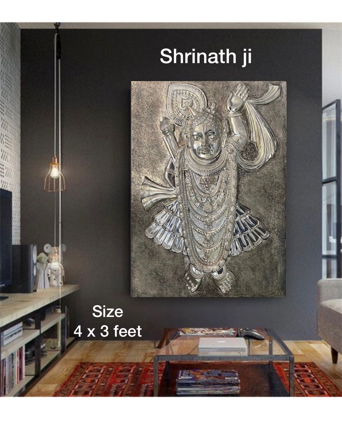 SriNath ji wall hanging- 4x3 feet