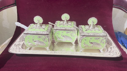 3 Dry Fruit Boxes with Tray