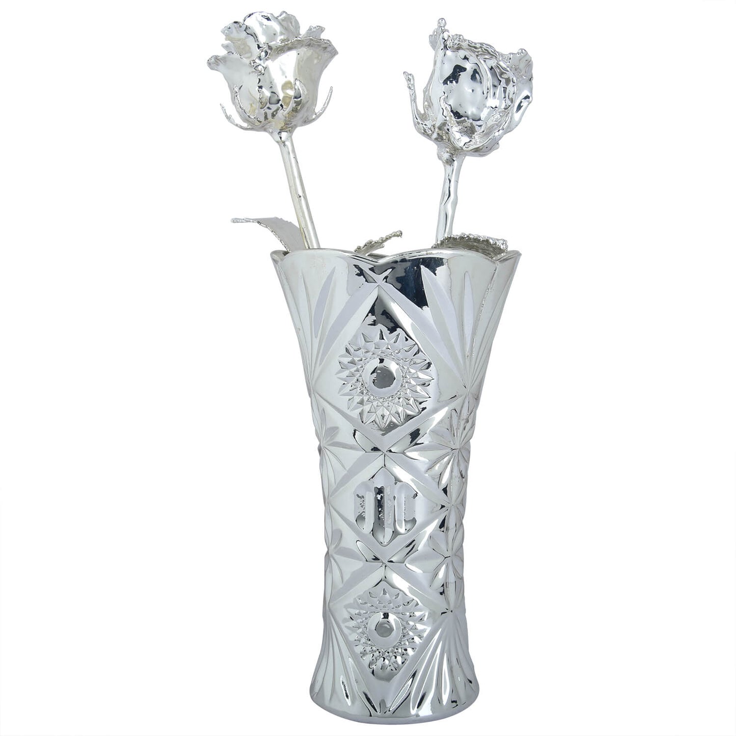 Flower vase with 2 roses ( big )